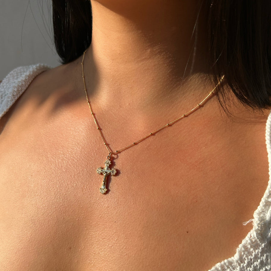 Divine Renaissance Cross Necklace