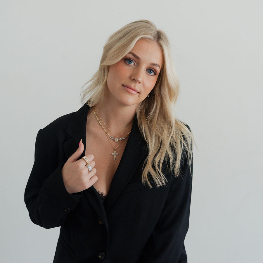 Juniper CZ Cross Necklace – Gold Filled | Truly Blessed Jewels - Truly Blessed Jewels