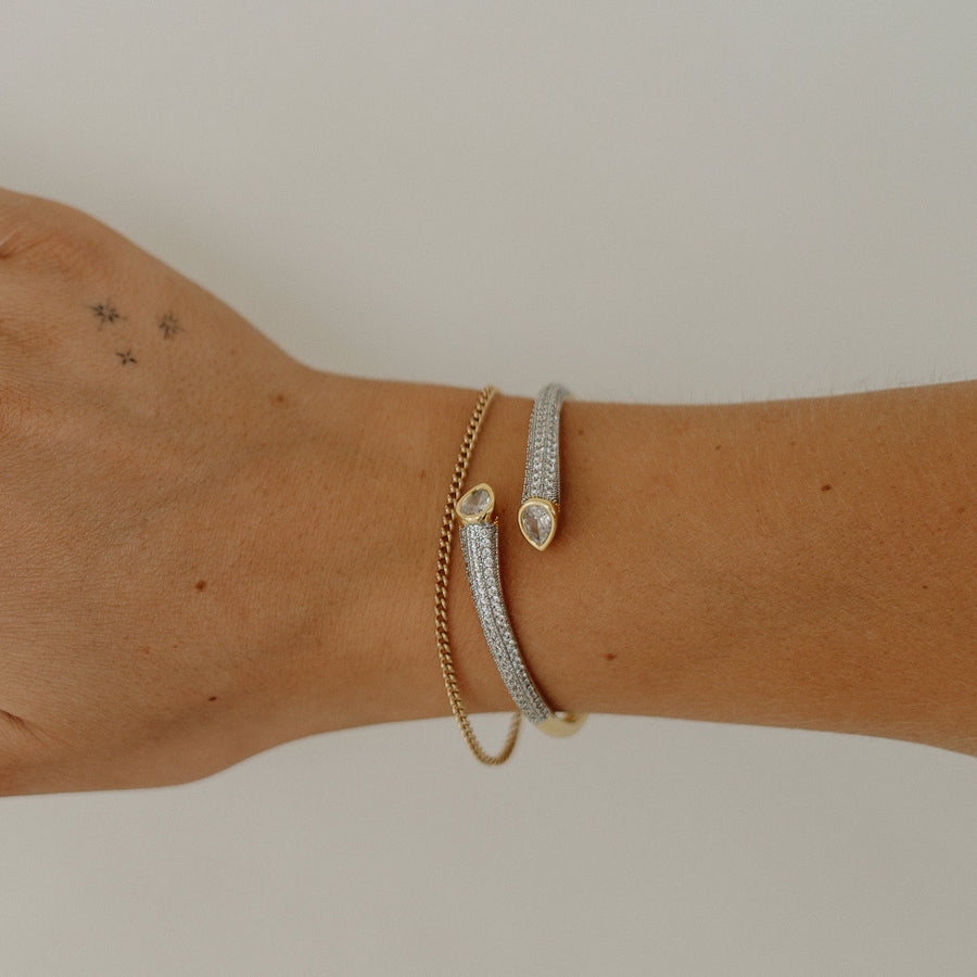 Truly Blessed Jewels-gold cuff bracelet, crystal bangle, adjustable bracelet, waterproof jewelry, TBJ stack, Scottsdale jewelry, Newport Beach jewelry