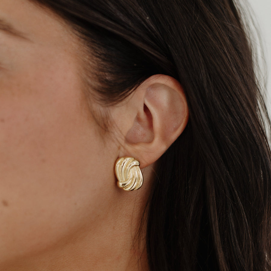 Newport Gold Knot Earrings – Gold Filled | Truly Blessed Jewels - Truly Blessed Jewels