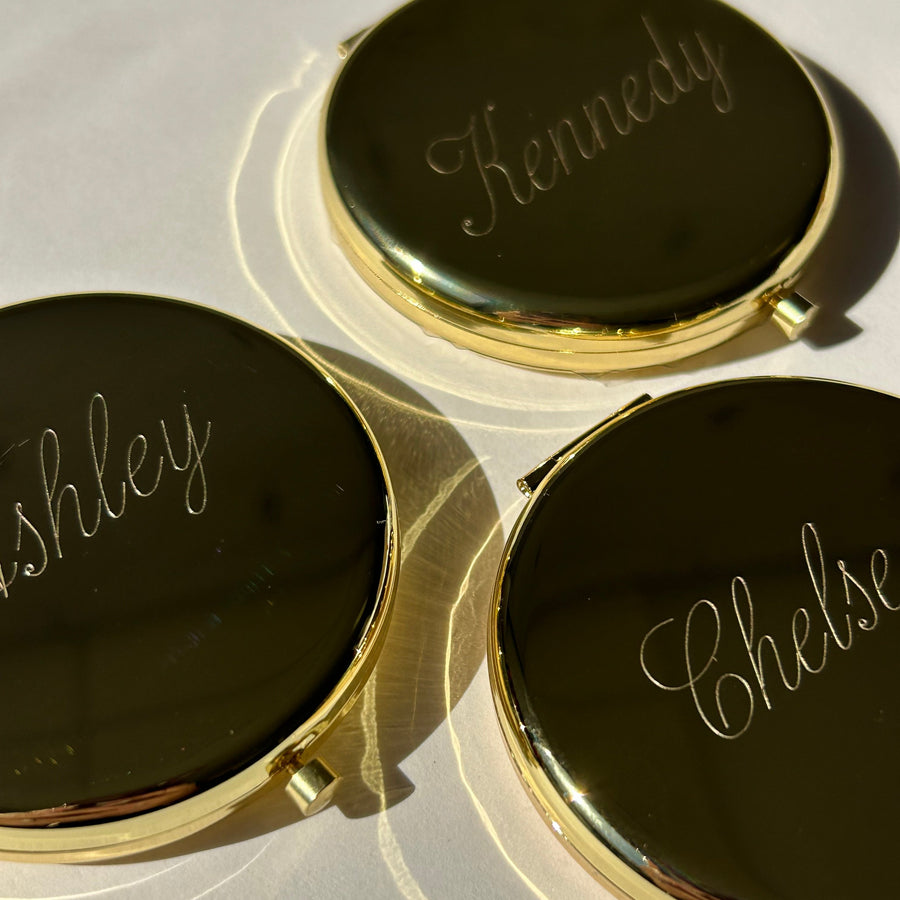 Engraved Compact Mirror