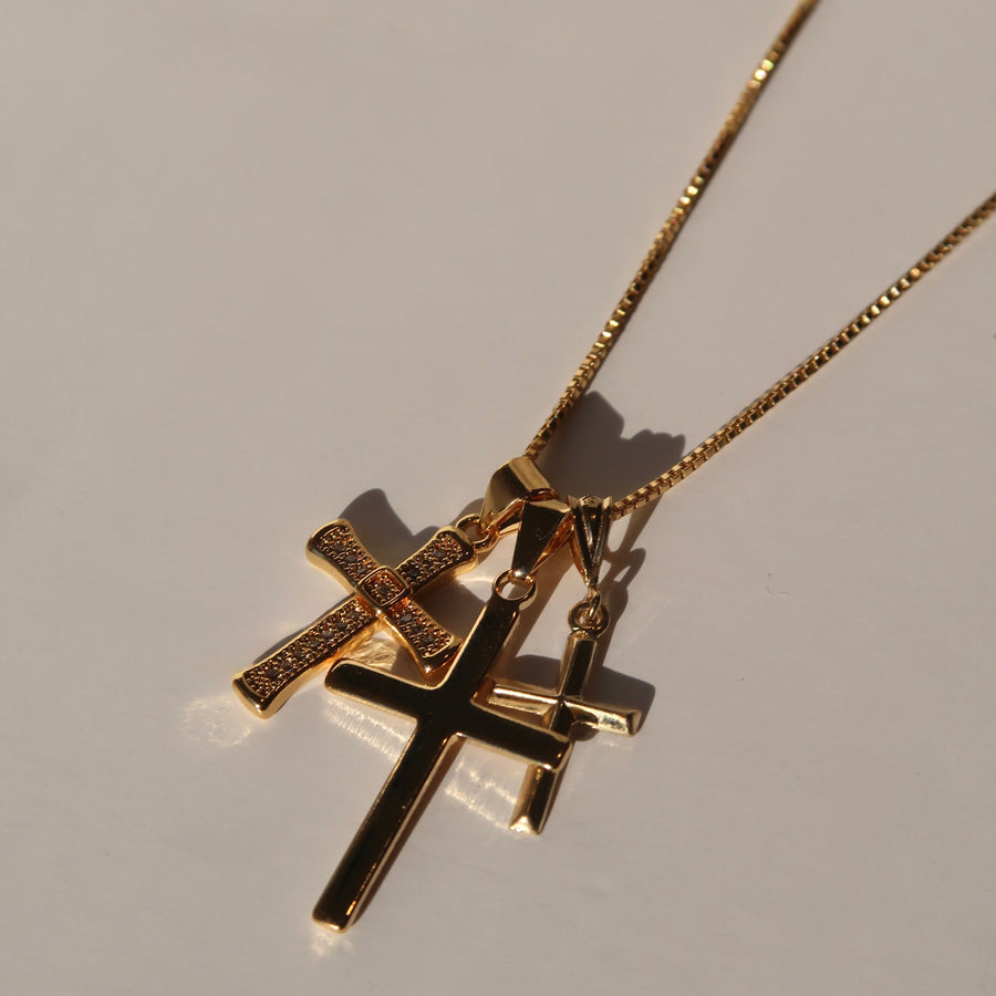 Trinity Cross Necklace