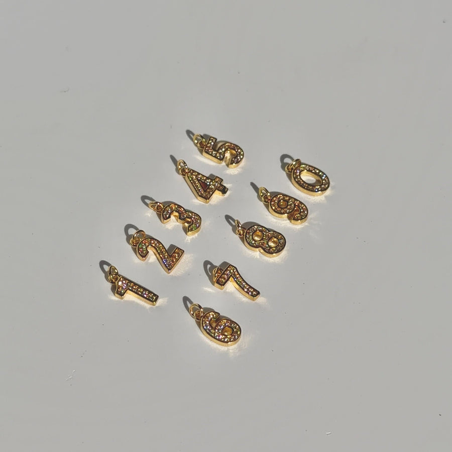 CZ Number Charm | Truly Blessed Jewels