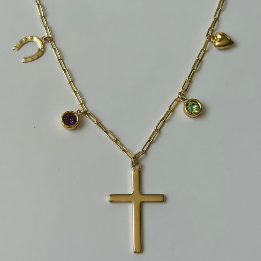 Birthstone Custom charm necklace 