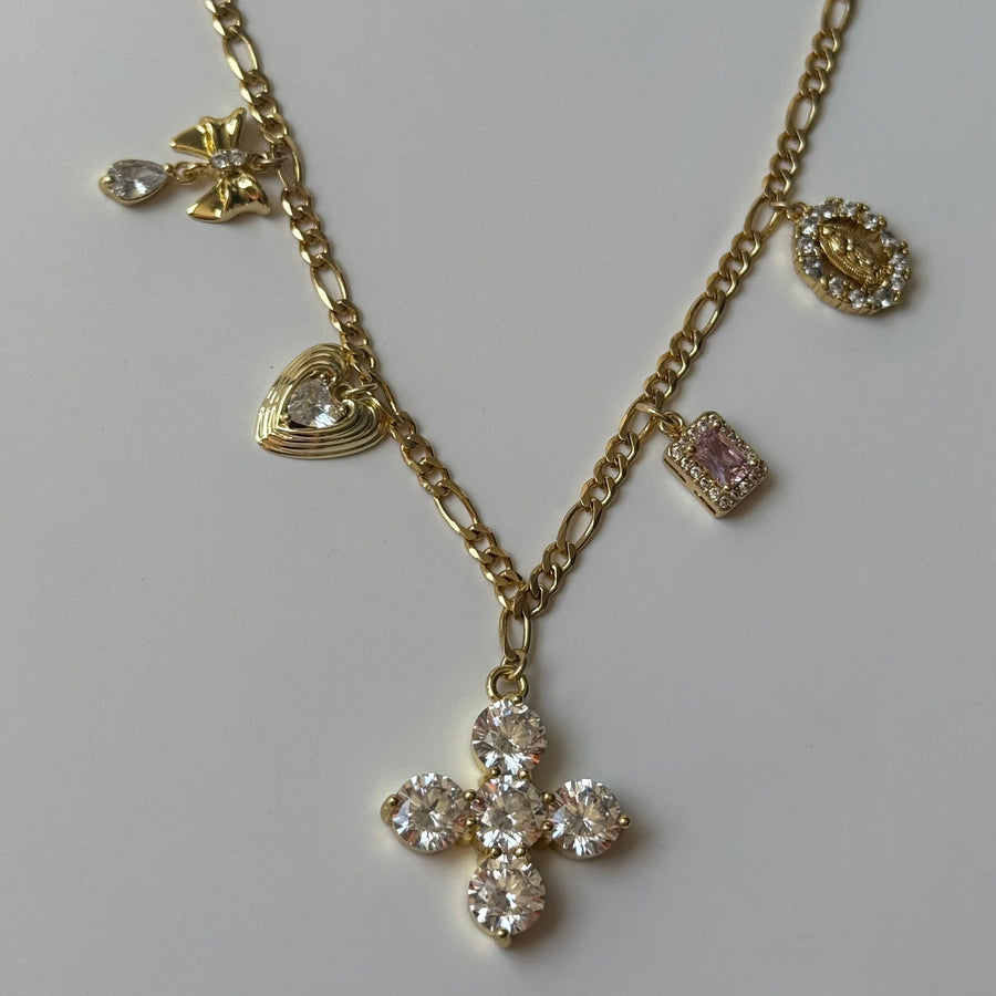 CZ Custom Charm Necklace