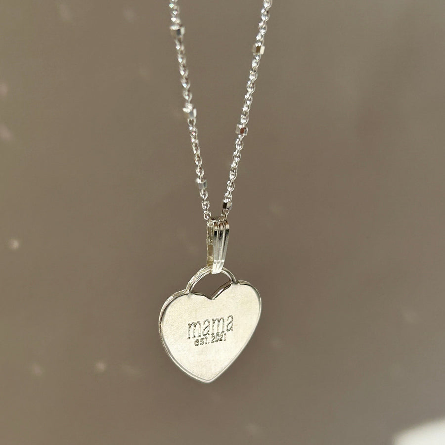  Truly Blessed Jewels - Silver Engraved Heart Necklace