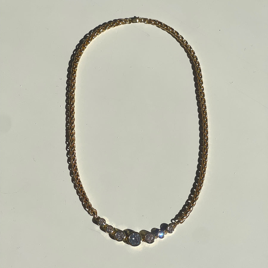 Lumina Gold CZ Necklace - Truly Blessed Jewels