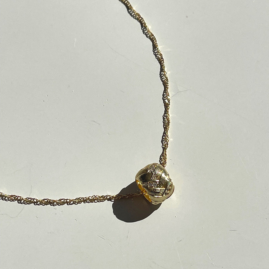 Amber CZ Rope Necklace - Truly Blessed Jewels