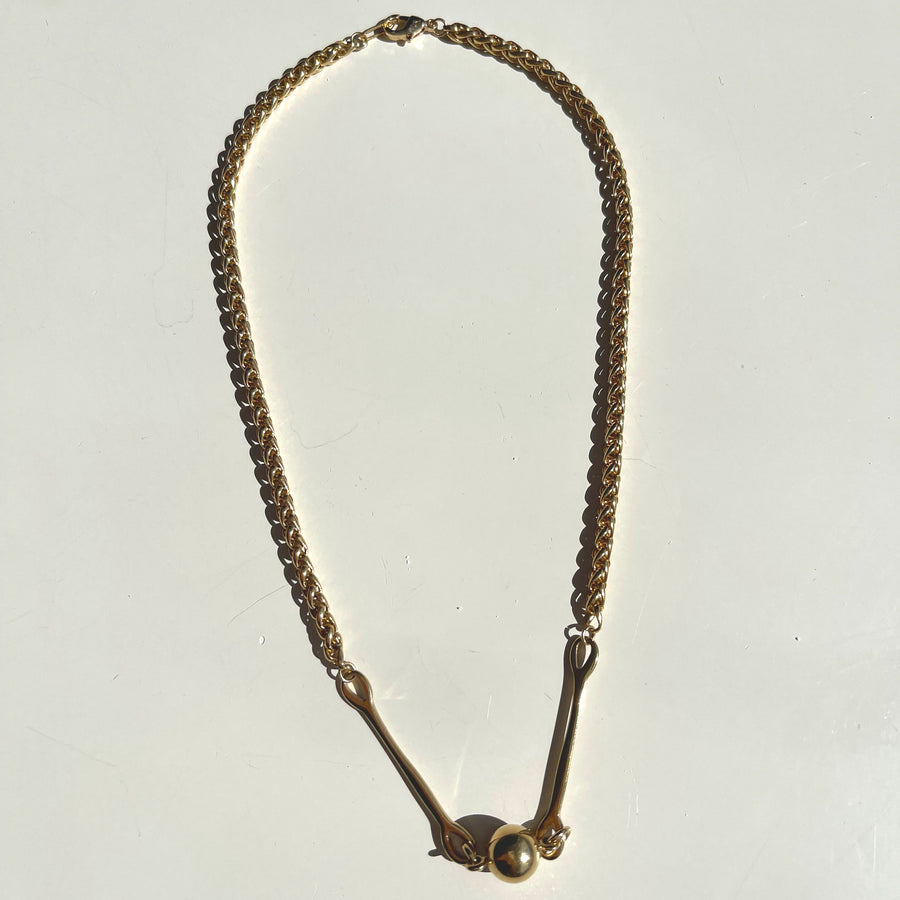Dune Ball and Link Necklace - Truly Blessed Jewels