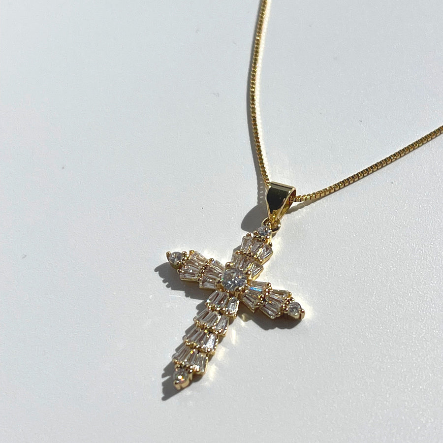 Juniper Cross CZ Necklace - Truly Blessed Jewels
