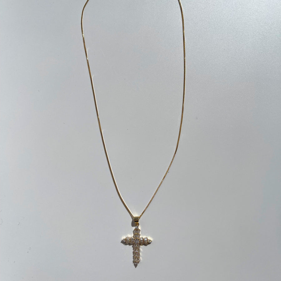 Juniper Cross CZ Necklace - Truly Blessed Jewels