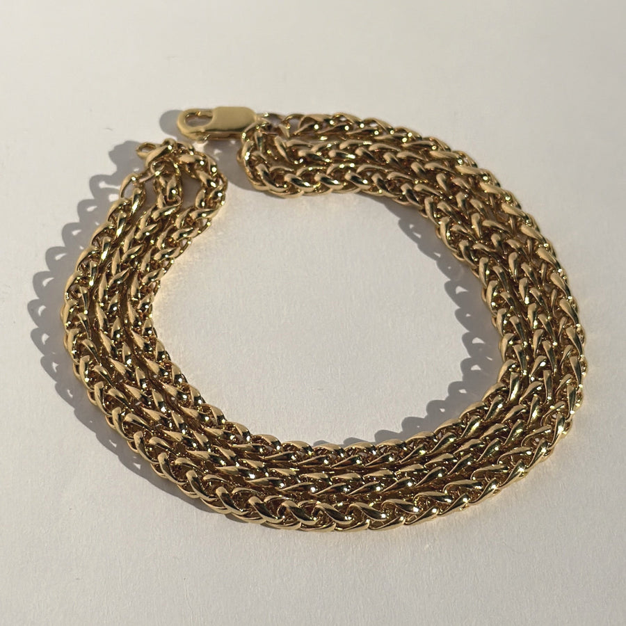 Valley Gold Chain Bracelet – Layered Woven Stack | Truly Blessed Jewels - Truly Blessed Jewels