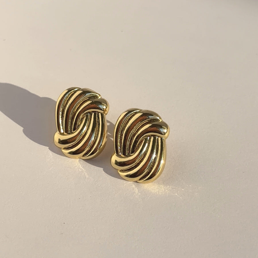 Newport Gold Knot Earrings – Gold Filled | Truly Blessed Jewels - Truly Blessed Jewels
