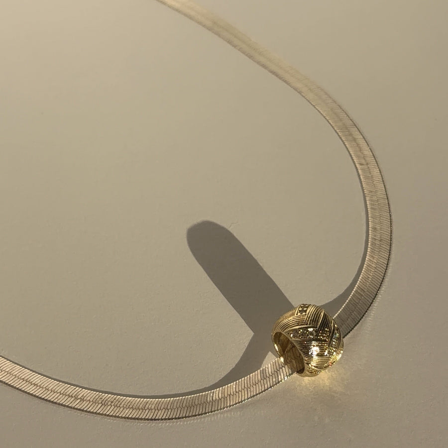 Ember CZ Herringbone Necklace – Gold Filled | Truly Blessed Jewels - Truly Blessed Jewels