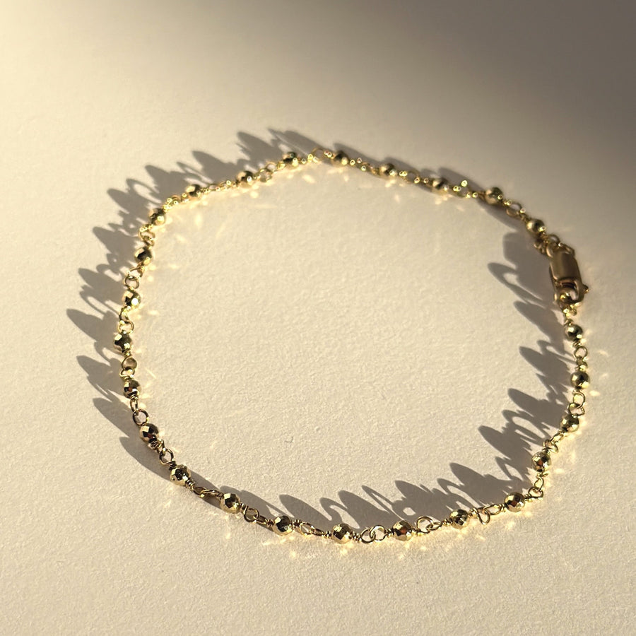 Sonoran Pyrite Bracelet – Bold Gold Link Chain | Truly Blessed Jewels - Truly Blessed Jewels