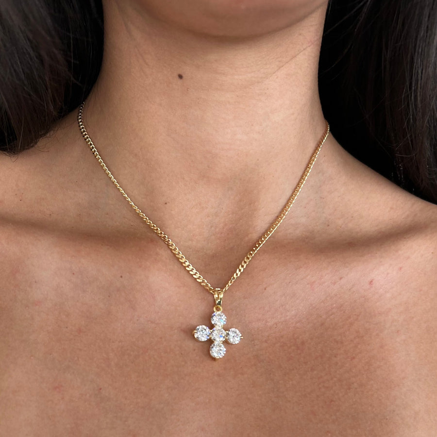 Truly Blessed Jewels - Roman Empire CZ Cross Necklace