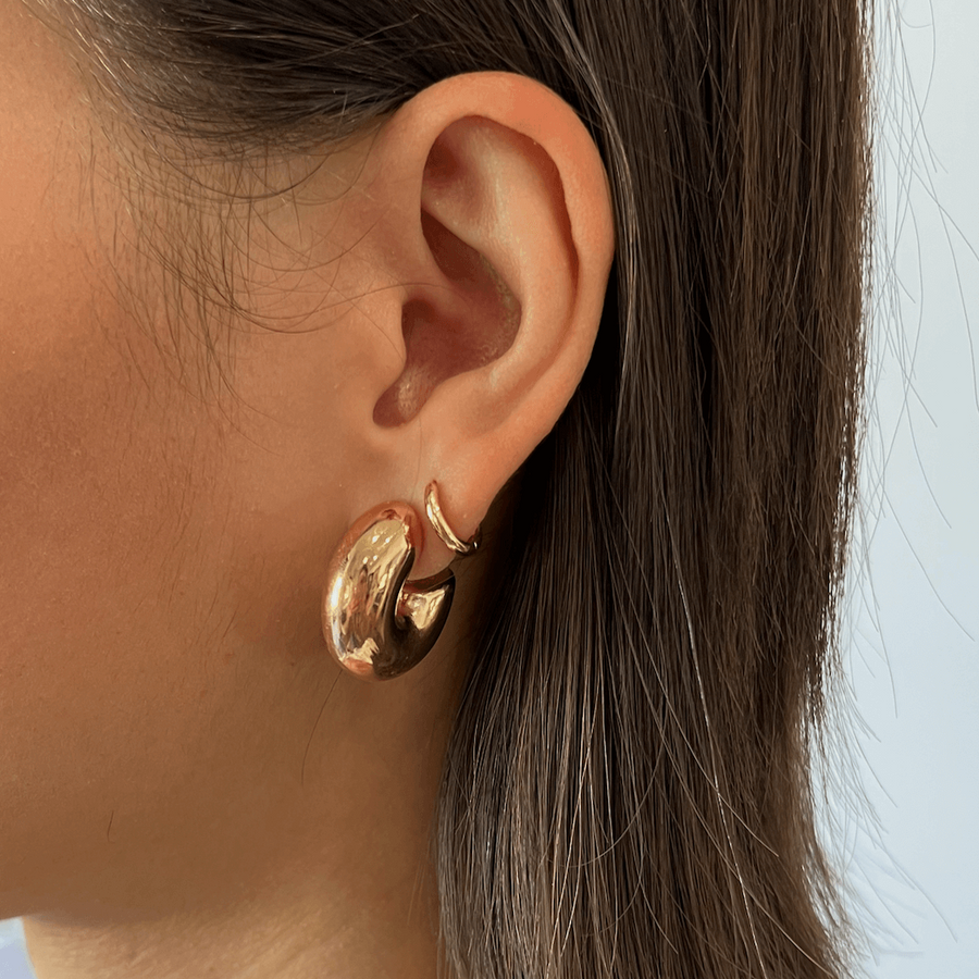  Truly Blessed Jewels - Marlowe Chunky Gold Hoops