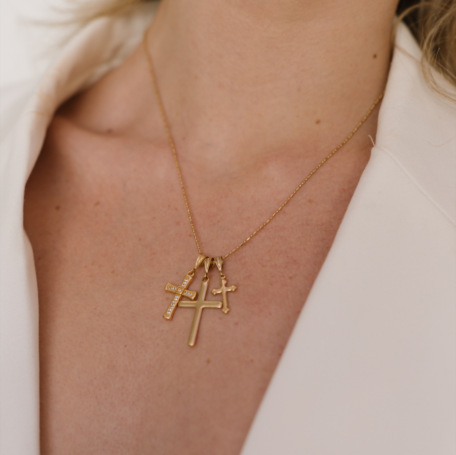 Trinity Cross Necklace