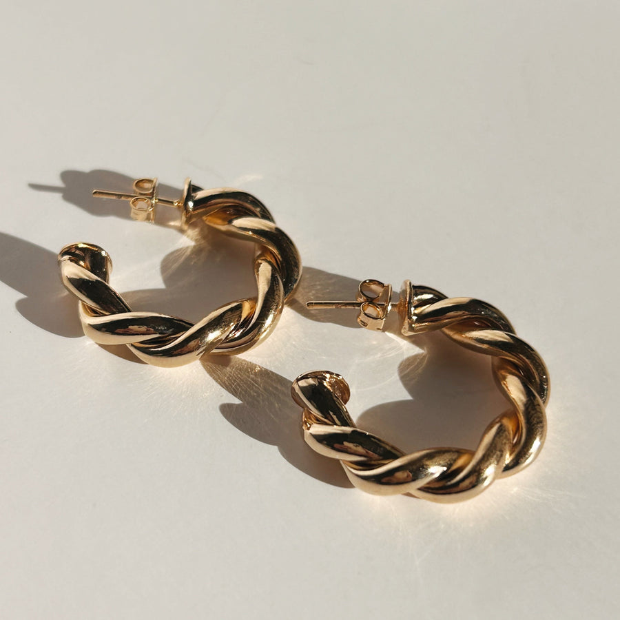  Truly Blessed Jewels - Shay Twisted Gold Hoops