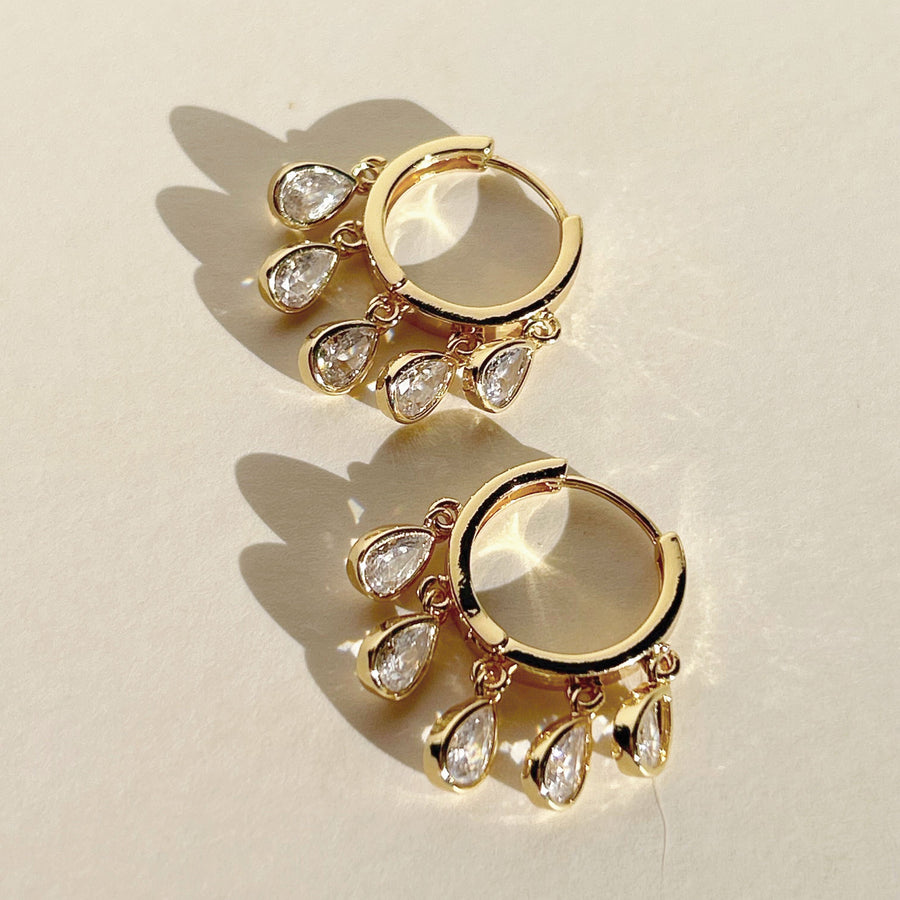 Genevieve CZ Hoops