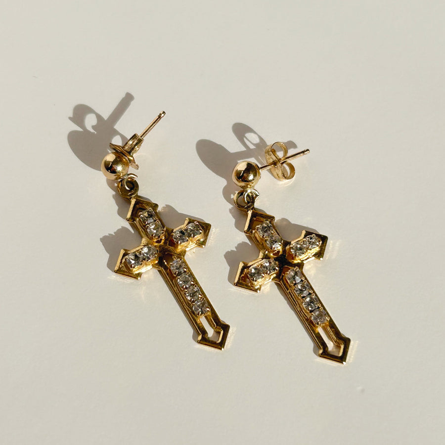  Truly Blessed Jewels - The Chosen One Cross Earrings