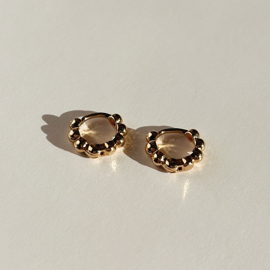  Truly Blessed Jewels - Harper Gold Dot Hoop Earrings