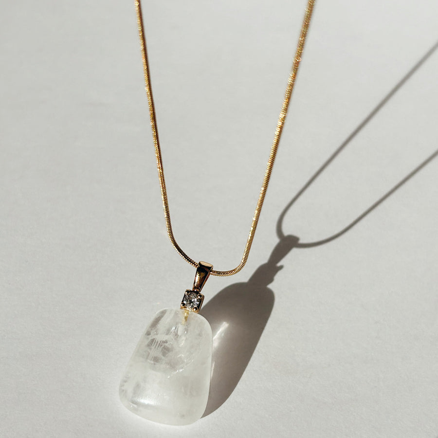 Crystal Necklace Clear Quartz Necklace Healing India | Ubuy