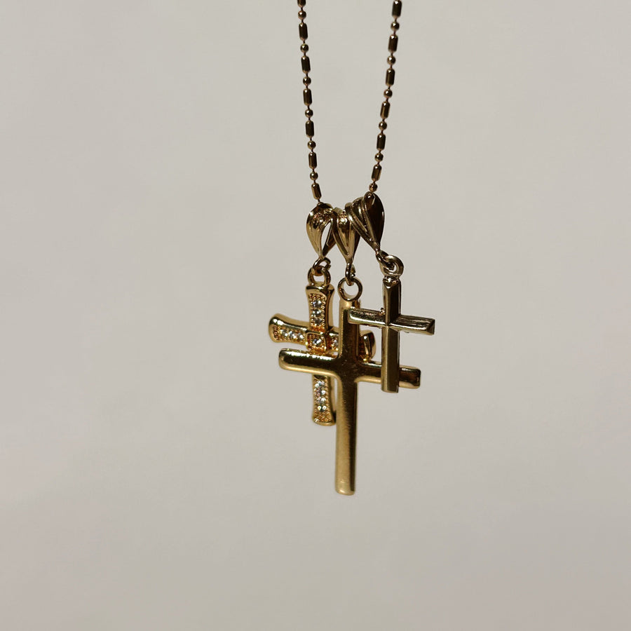 Trinity Cross Necklace