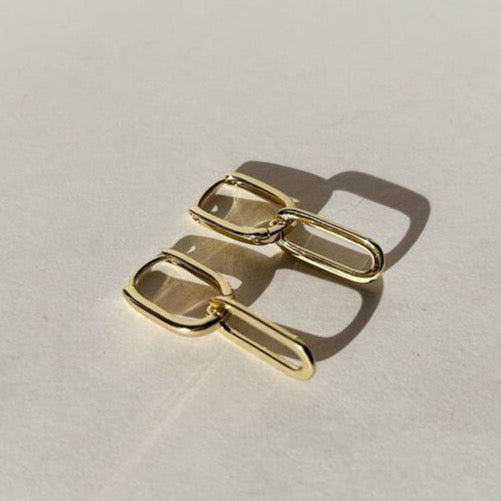  Truly Blessed Jewels - Eva Gold Paperclip Earrings