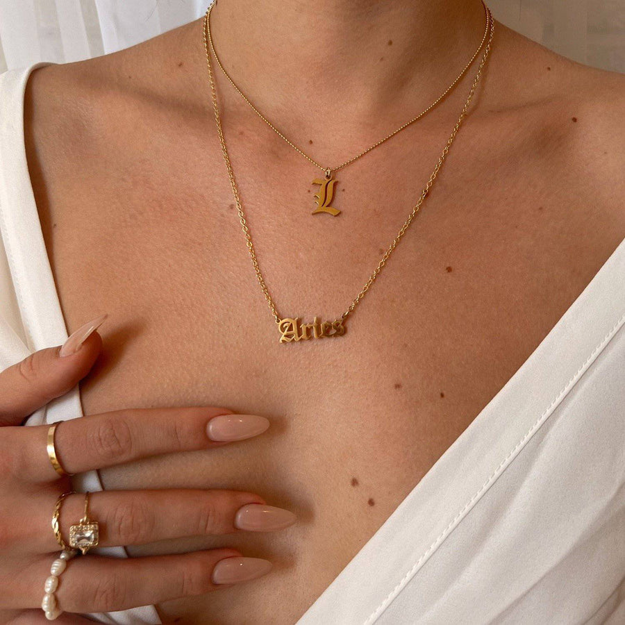  Truly Blessed Jewels - Sign Zodiac Nameplate Necklace