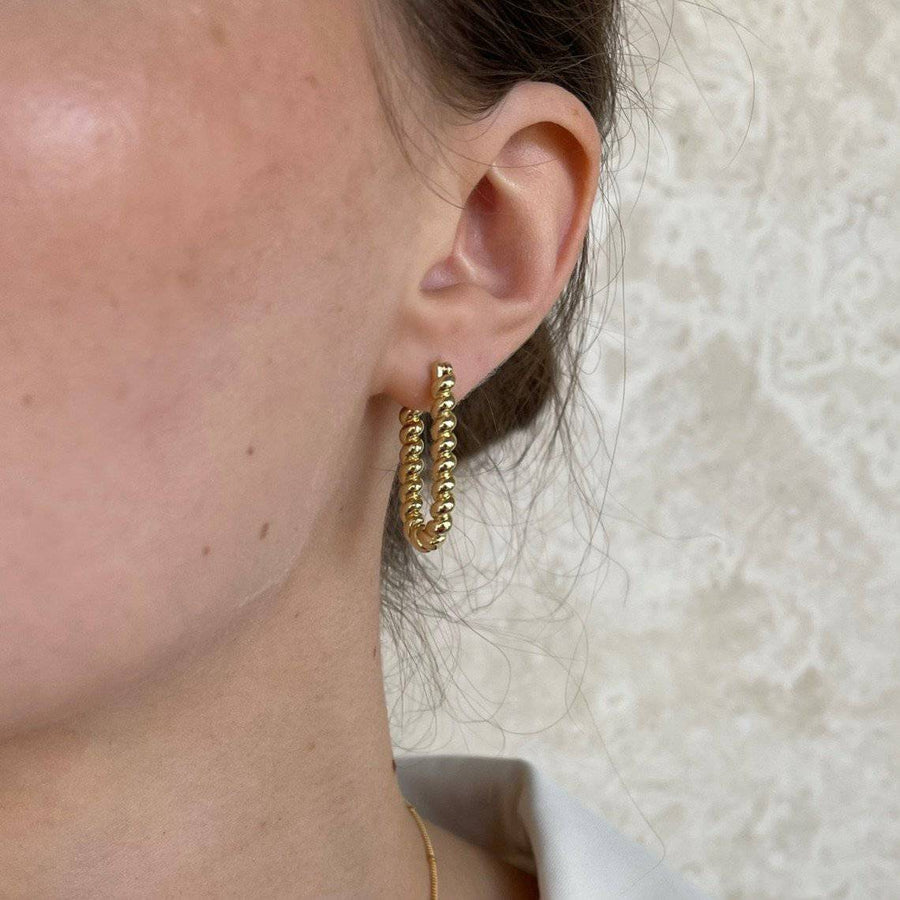  Truly Blessed Jewels - Milan Textured Gold Hoops