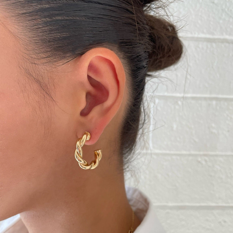 Twisted Gold Hoops | Gold Filled Jewelry | Truly Blessed Jewels – TBJ
