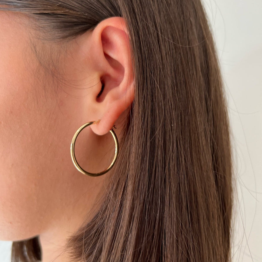  Truly Blessed Jewels - Everyday Solid Gold Hoop Earrings