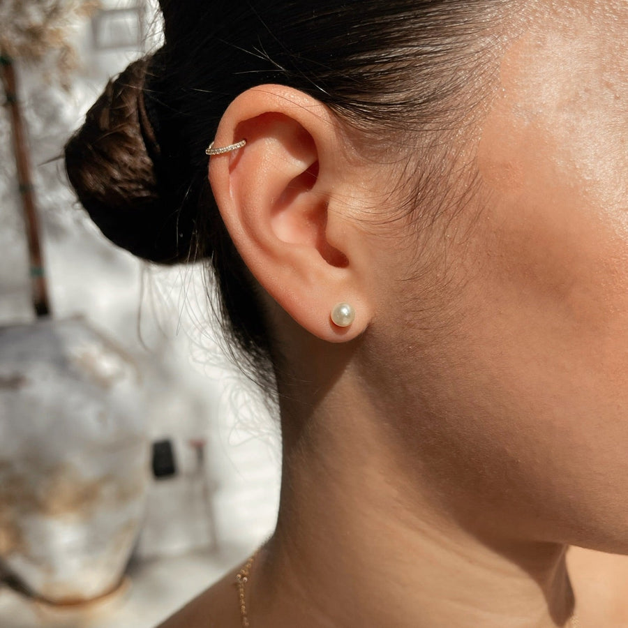 Something New Pearl Stud Earrings Truly Blessed Jewels